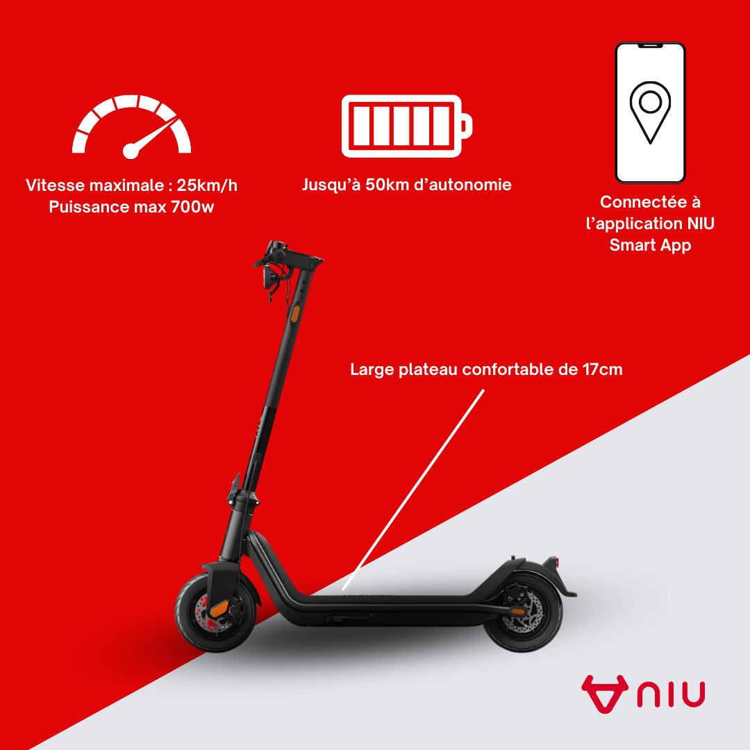 Trottinette Électrique Niu KQi3 Pro Noir 3/7