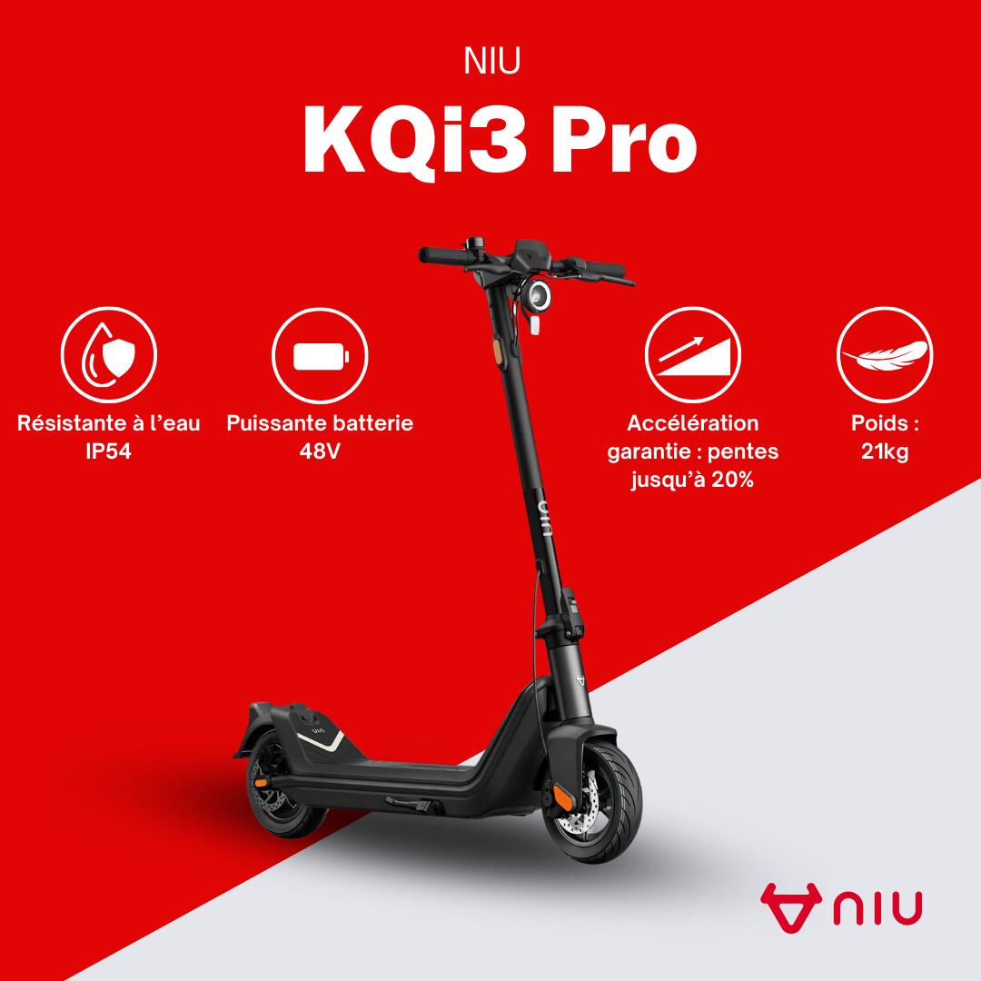 Trottinette Électrique Niu KQi3 Pro Noir 2/7