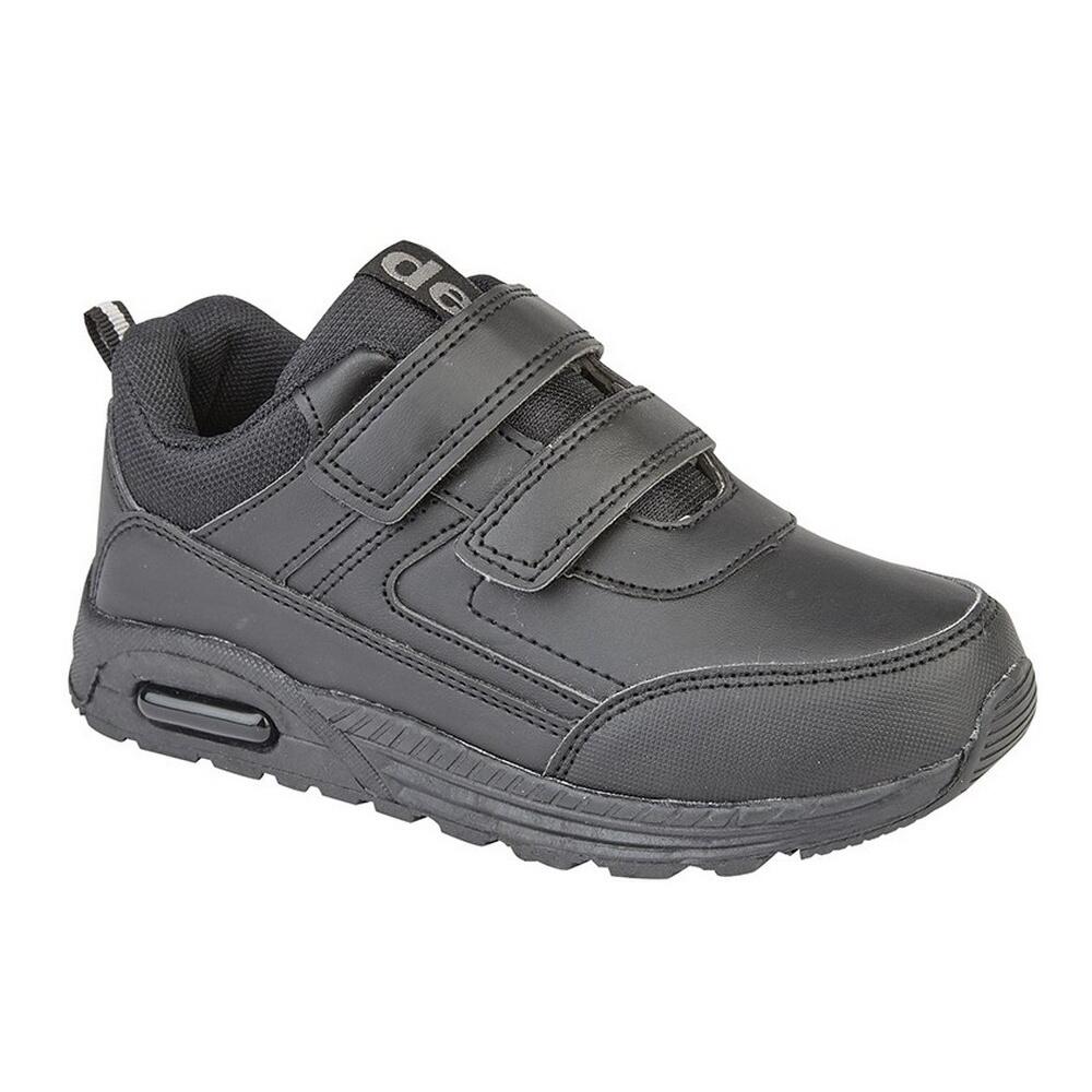 DEK Boys Felix Touch Fastening Trainers (Black)