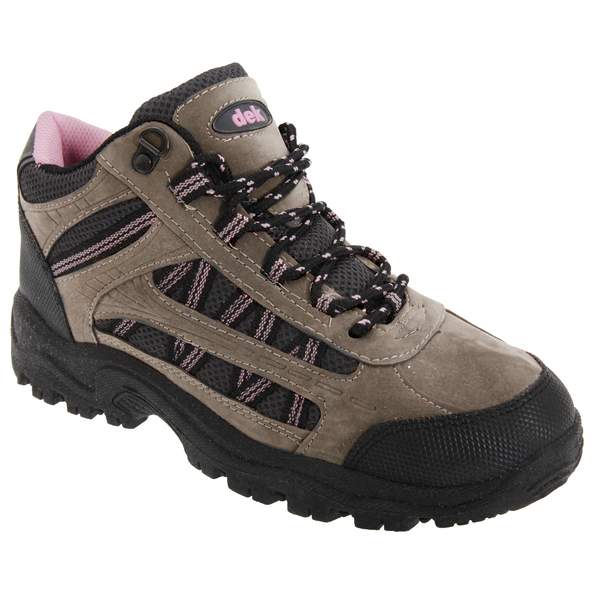 Womens/Ladies Grassmere LaceUp Ankle Trek & Trail Boots (Grey/Pink) 1/4