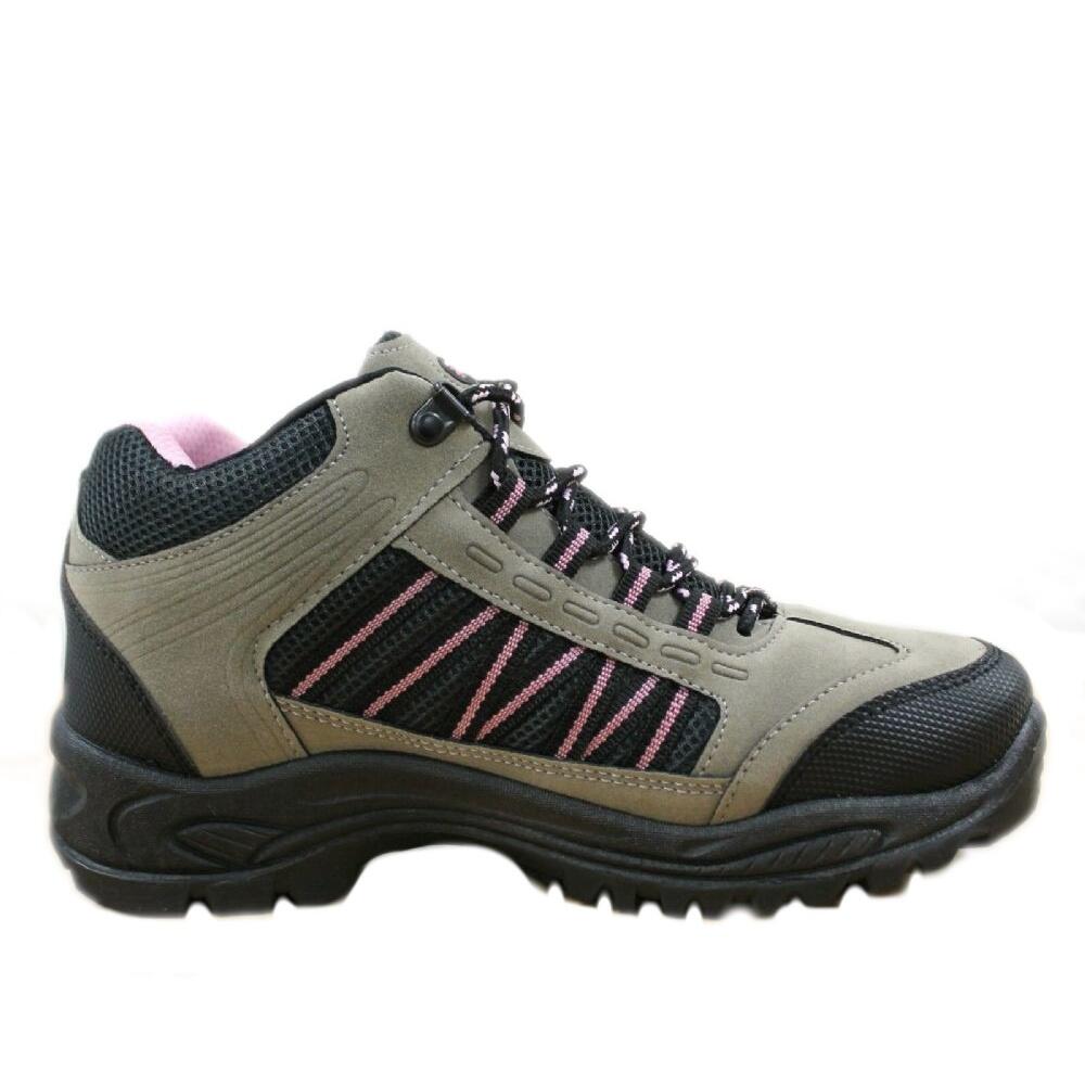Womens/Ladies Grassmere LaceUp Ankle Trek & Trail Boots (Grey/Pink) 2/4