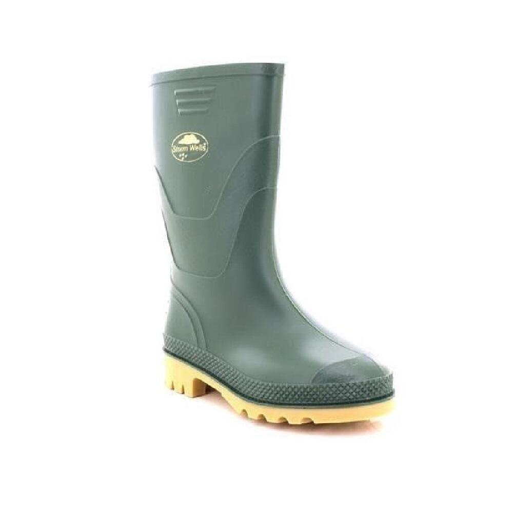 STORMWELLS Childrens/Kids Junior Wellingtons (Green)