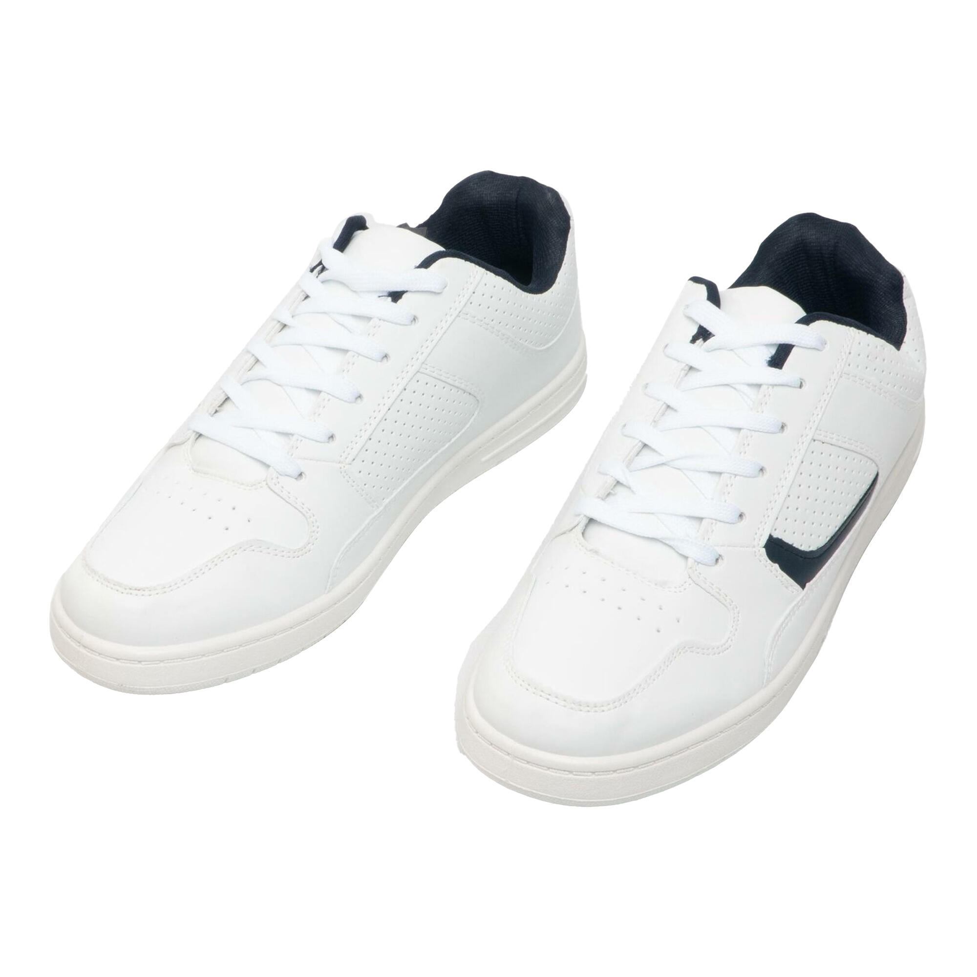 Euston Baskets Homme (Blanc/Bleu Marine) 3/4
