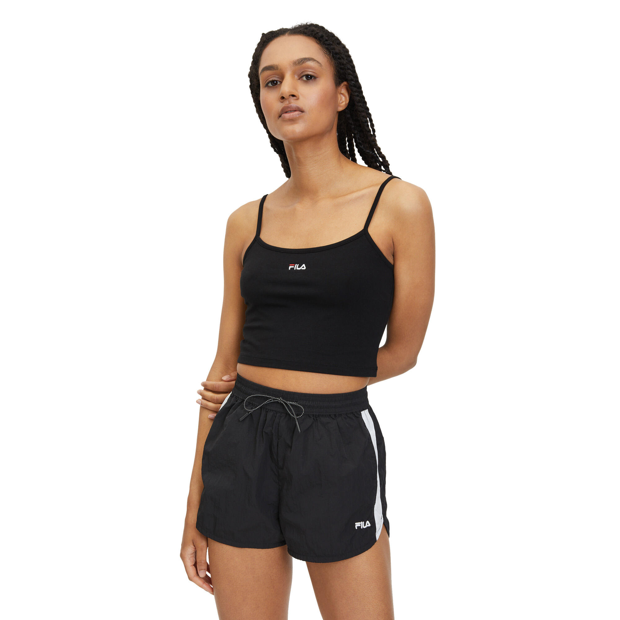 FILA Loni Cropped Spaghetti T-Shirt Femme 1/5