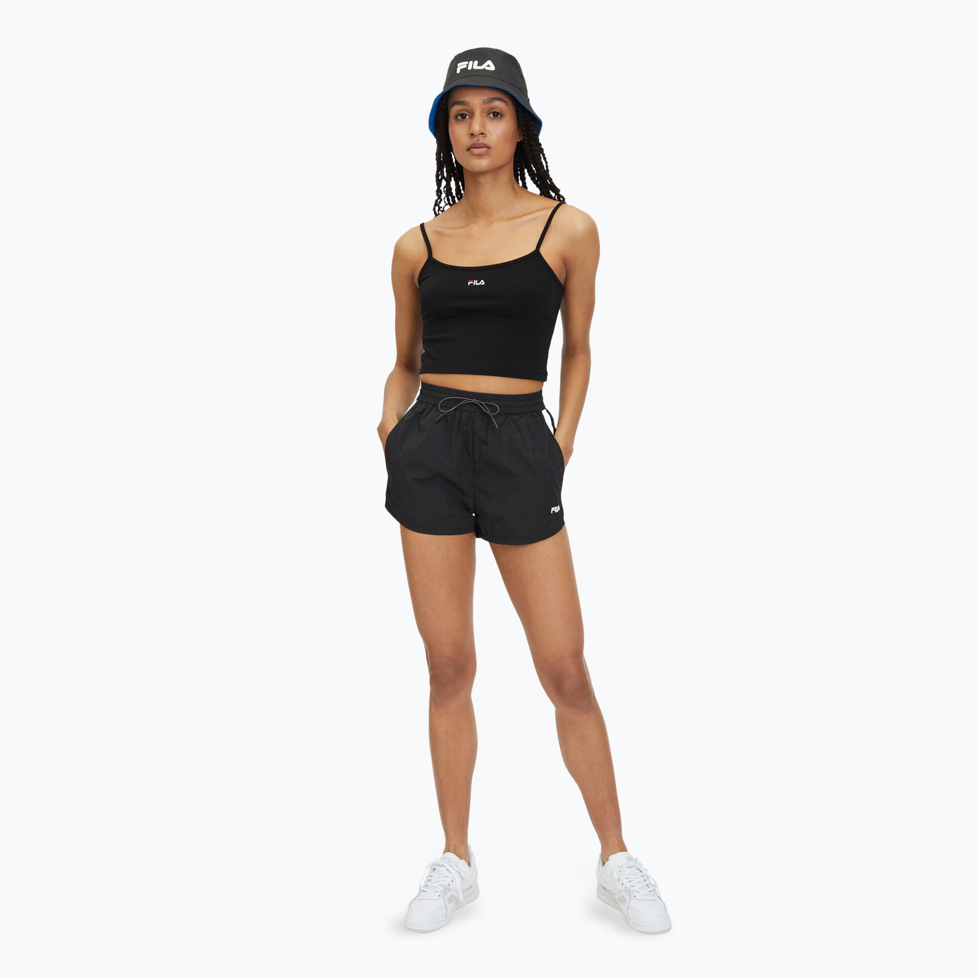 FILA Loni Cropped Spaghetti T-Shirt Femme 2/5
