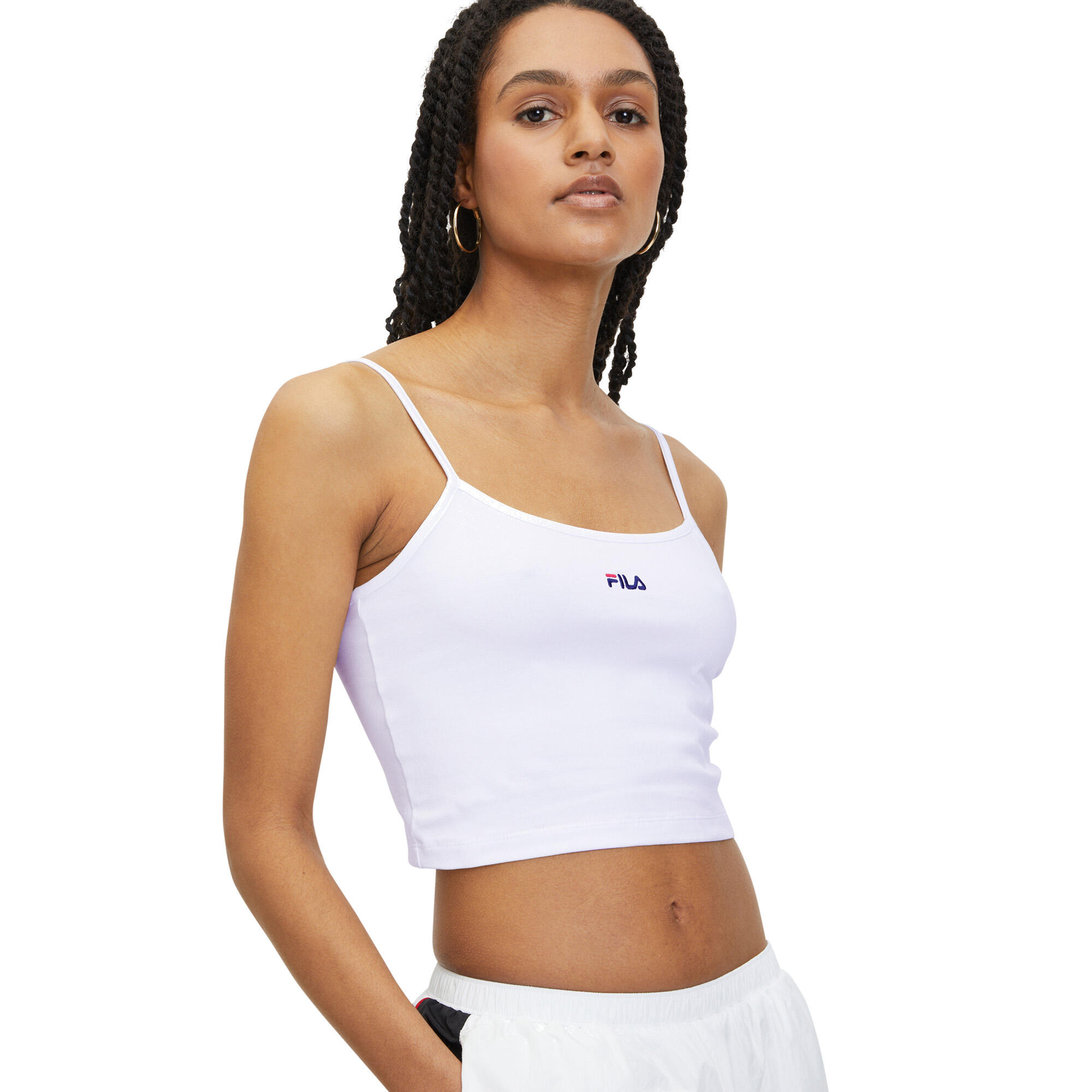FILA Loni Cropped Spaghetti T-Shirt Femme 1/5