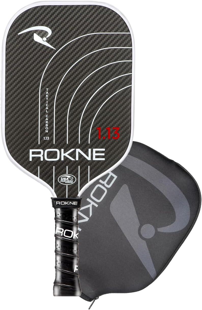ROKNE PICKLEBALL ROKNE Taktical Carbon 13mm Pickleball Paddle & Cover