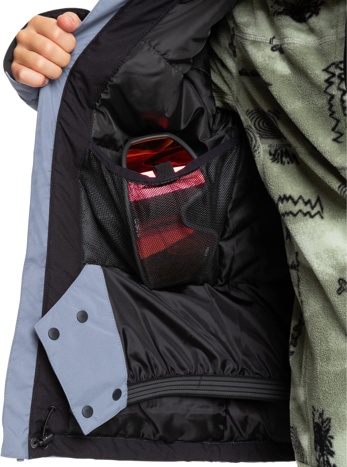 Chaqueta técnica snow MISSION BLOCK Gris Niño 4/4