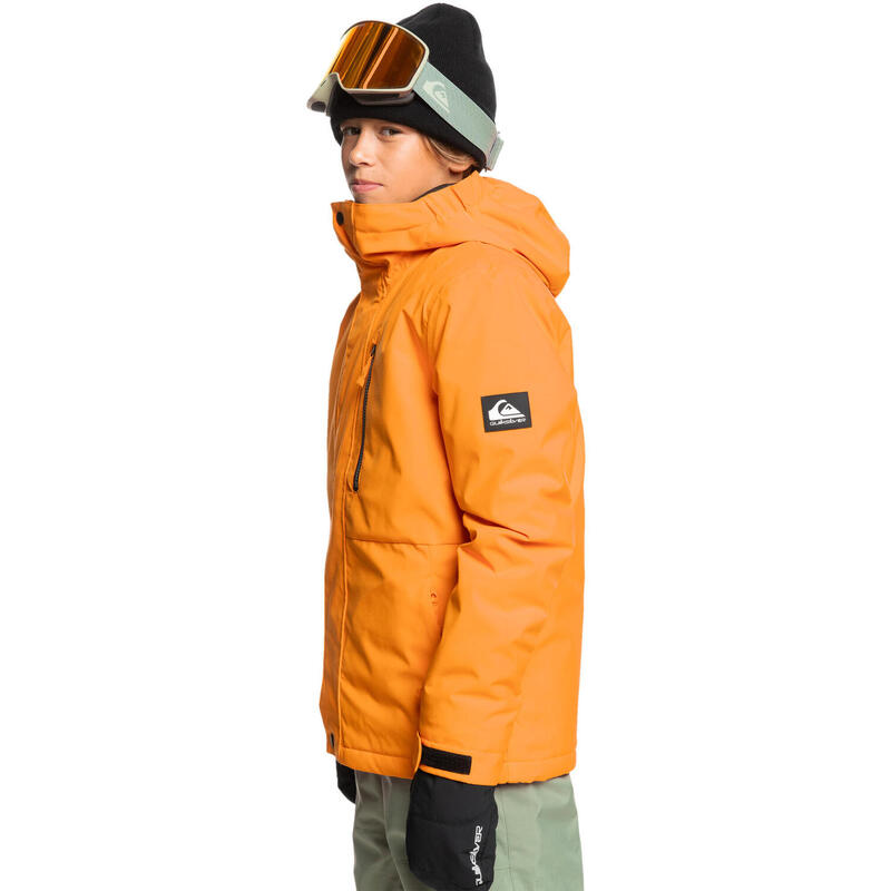 Veste de snow technique MISSION Orange Garçon