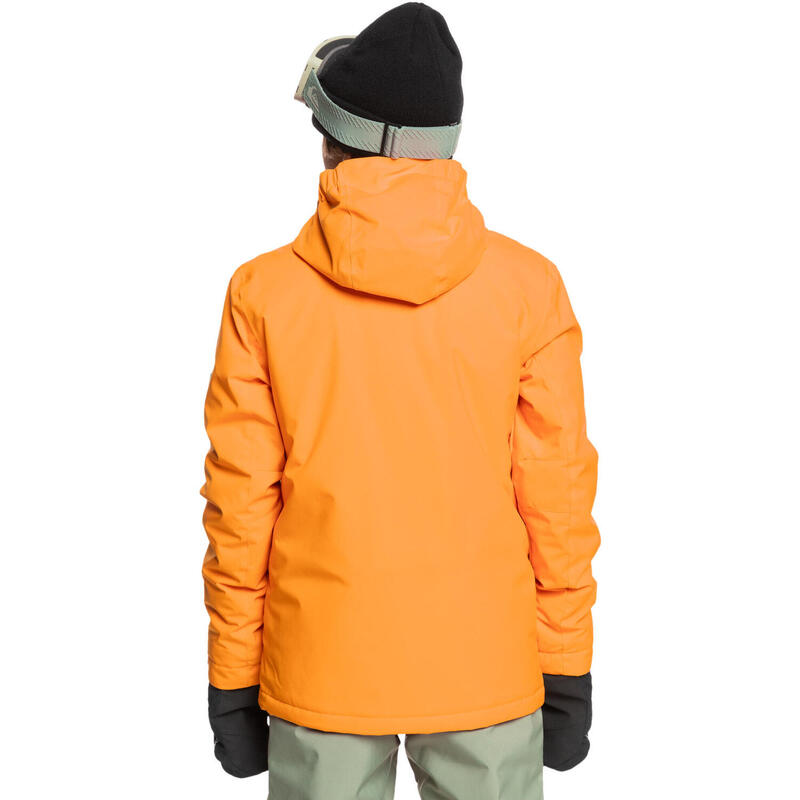Veste de snow technique MISSION Orange Garçon