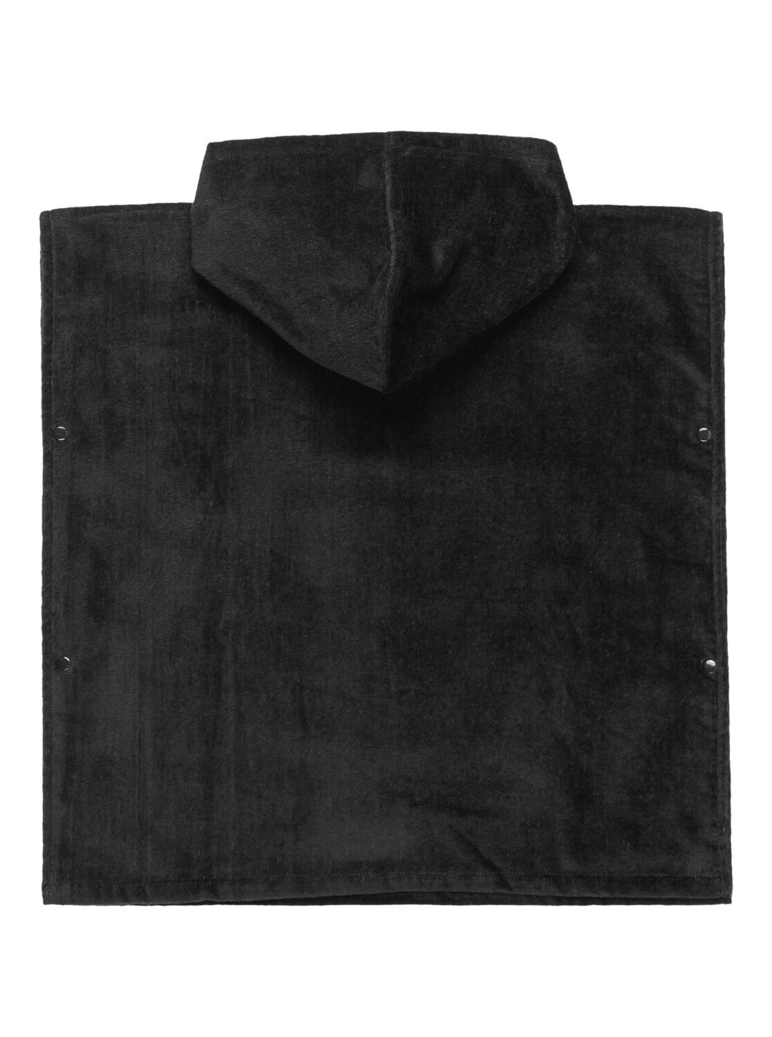 Poncho de surf à capuche HOODY TOWEL Noir Jeune Garçon 2/3