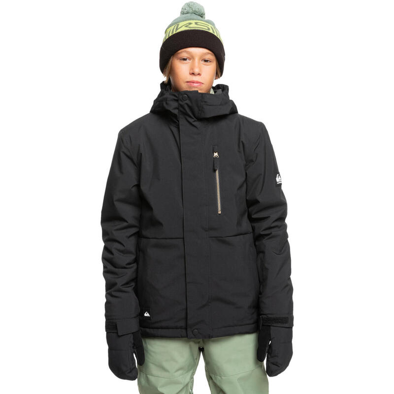 Veste de snow technique MISSION Noir Garçon