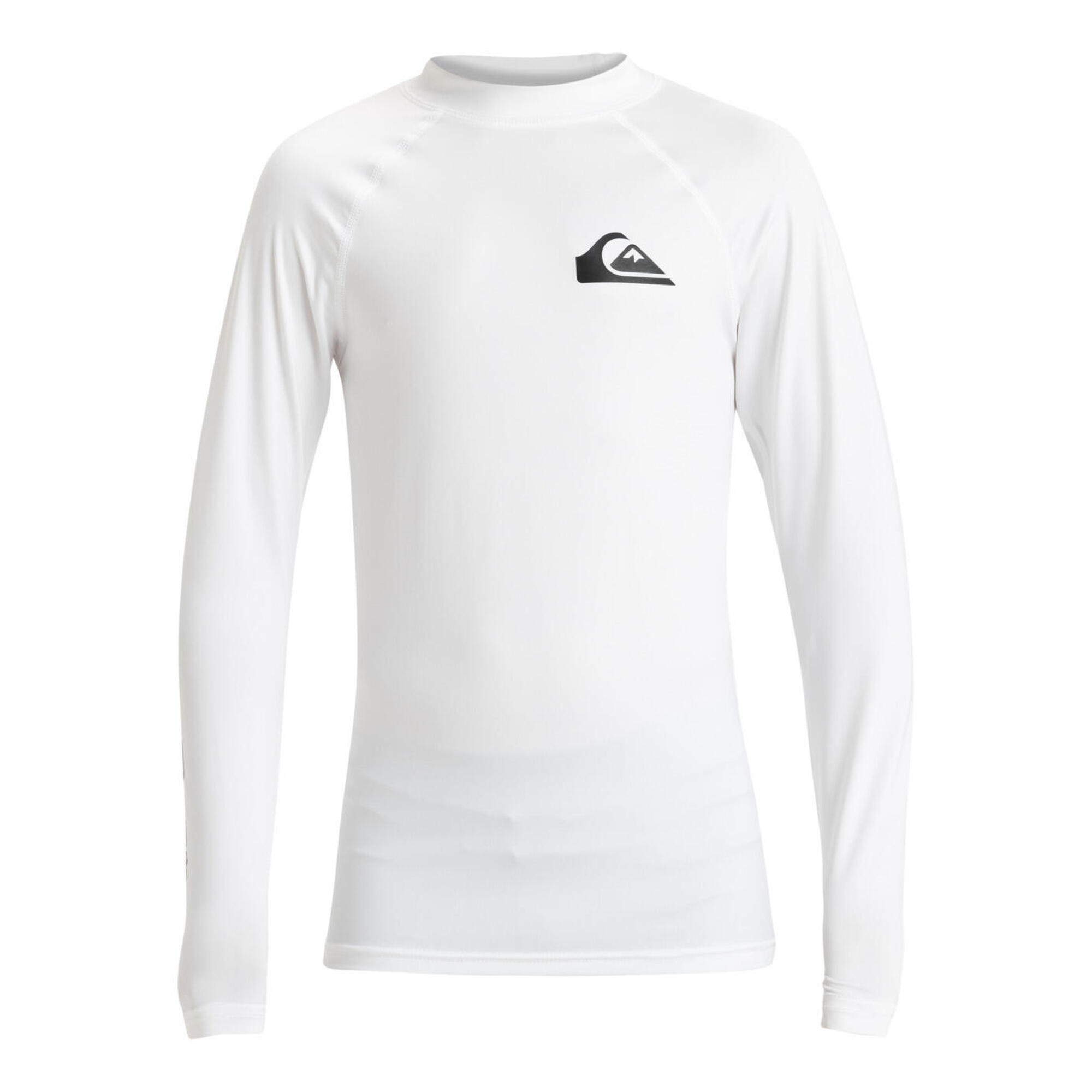 Quiksilver - T-shirt De Surf À Manches Longues Upf50 Everyday Blanc Garçon - Brassière De Bain - Blanc -  6 À 8 Ans - Decathlon