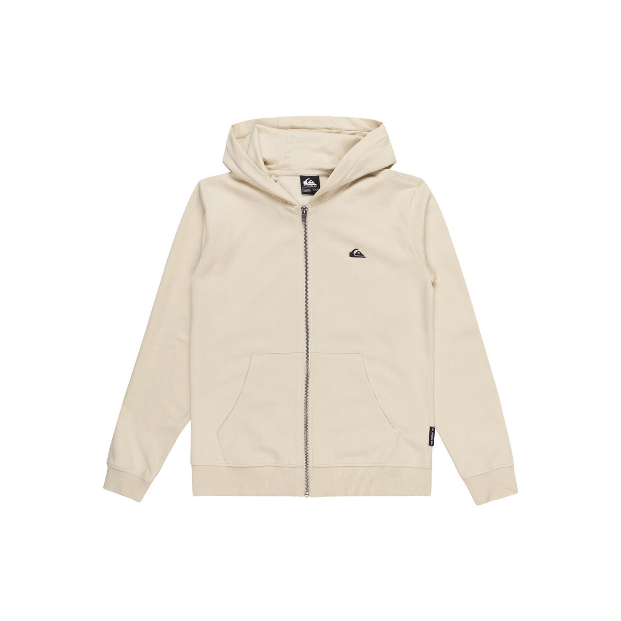 Bluza z kapturem z długim rękawem dla Chłopcy BASIC Biały