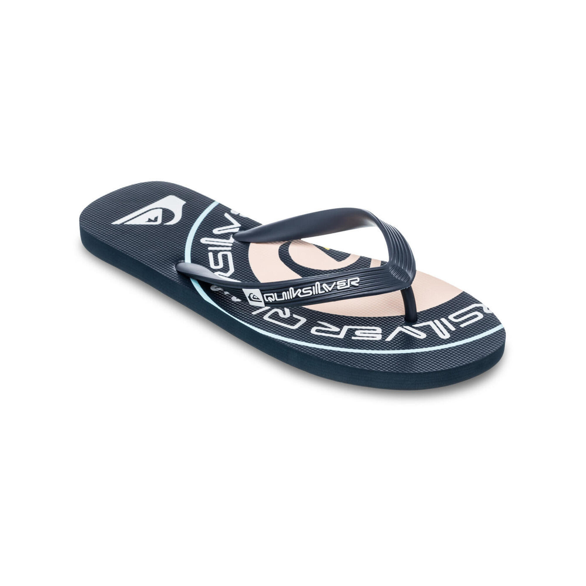 Quiksilver - Tongs De Plage Java Art Bleu Homme - Tongs - Bleu - 41 - Decathlon