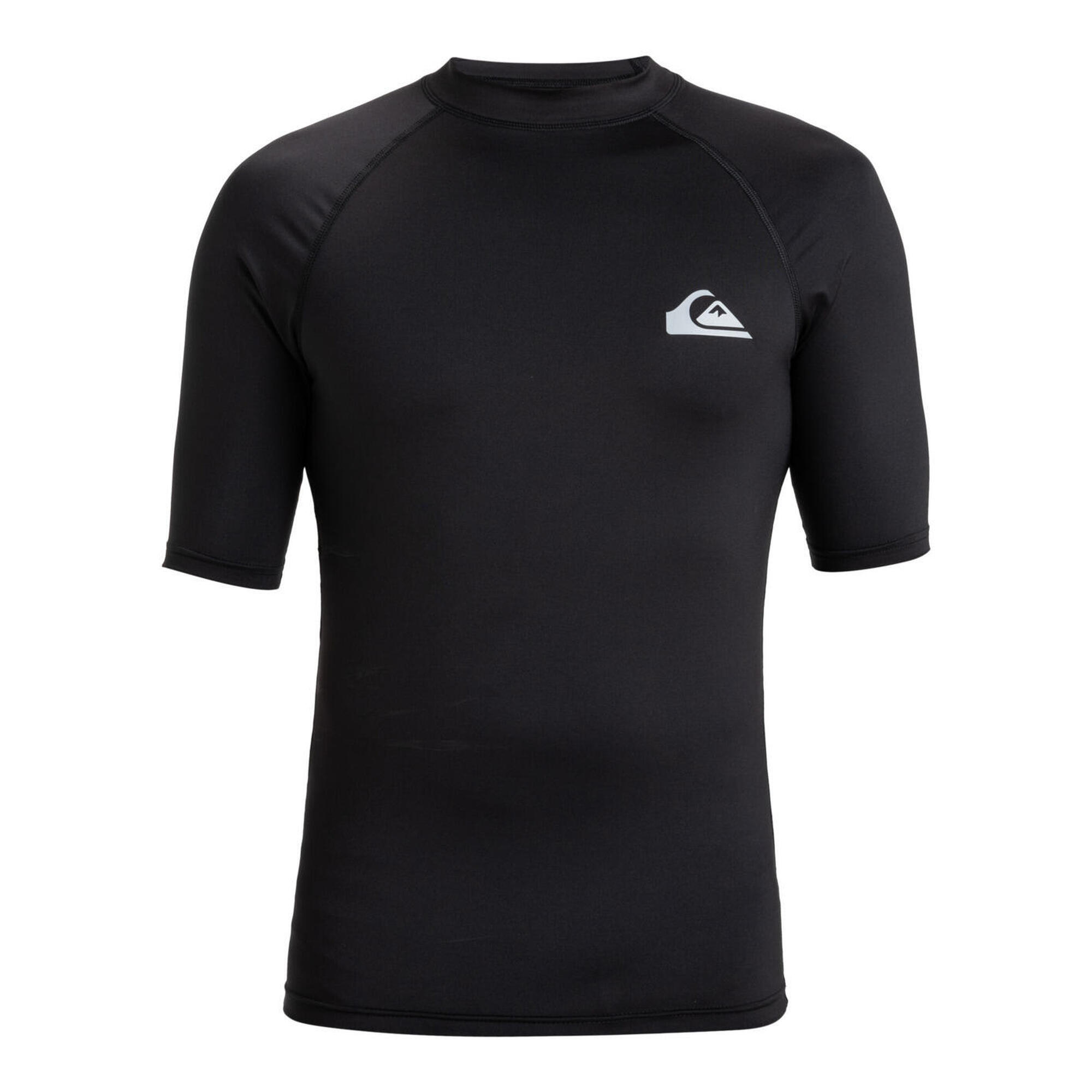 Quiksilver - T-shirt De Surf À Manches Courtes Upf50 Everyday Noir Homme - T-shirt Anti-uv - Noir - 36 Xs - Decathlon