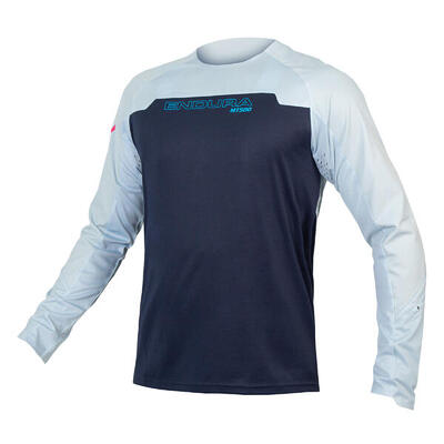 Endura mt500 burner long sleeve jersey geel/blauw