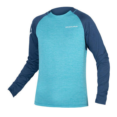 Endura SingleTrack Langarm-Trikot Atlantic Blau