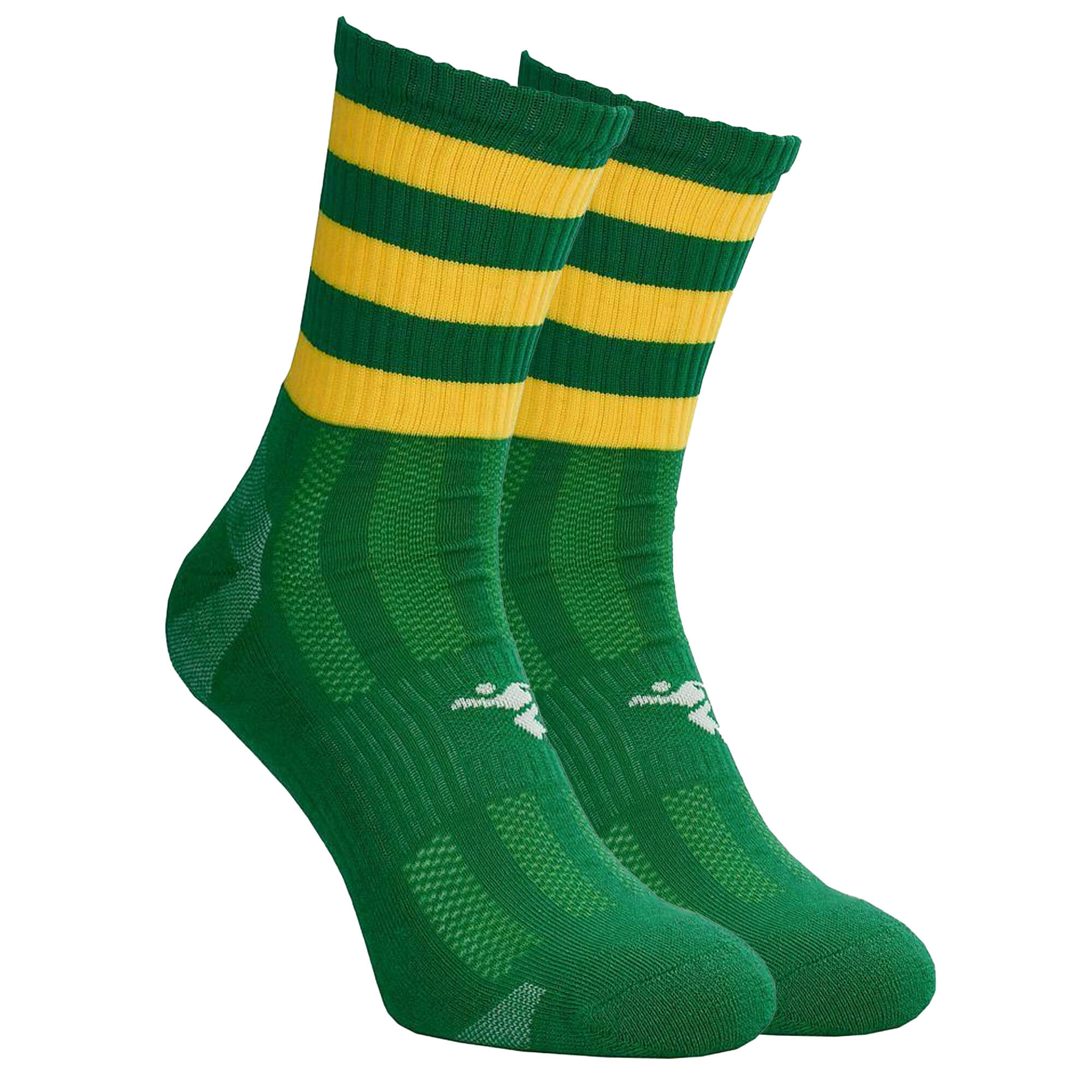 Chaussettes De Football PRO Enfant (Vert / Doré) 2/2