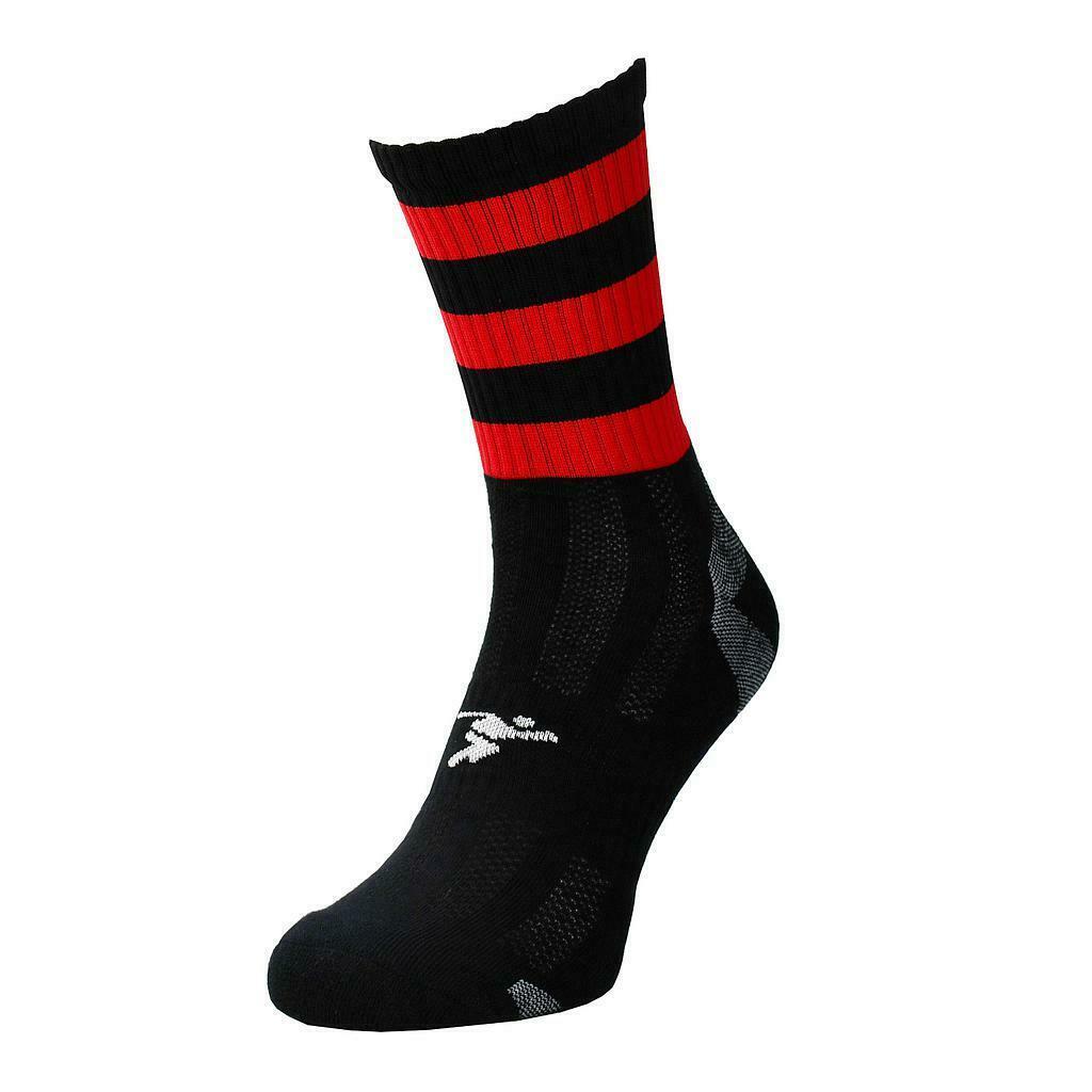 black / red