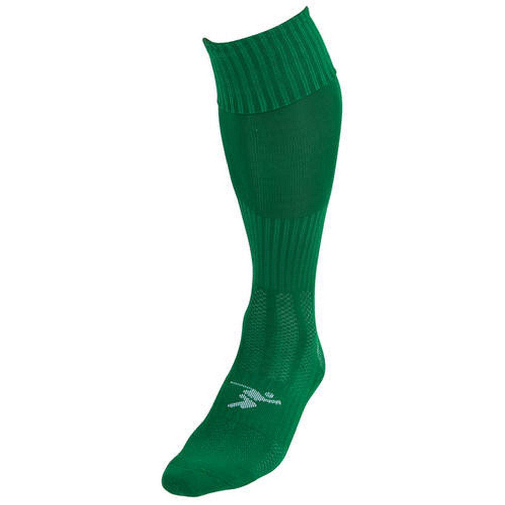 PRECISION Childrens/Kids Pro Plain Football Socks (Emerald Green)