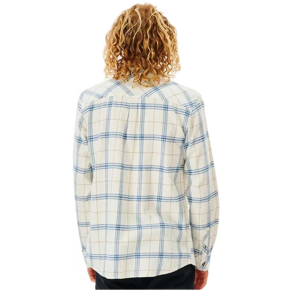 Camisa de Manga Comprida Homem Rip Curl Checked in Flannel Branco 3/5