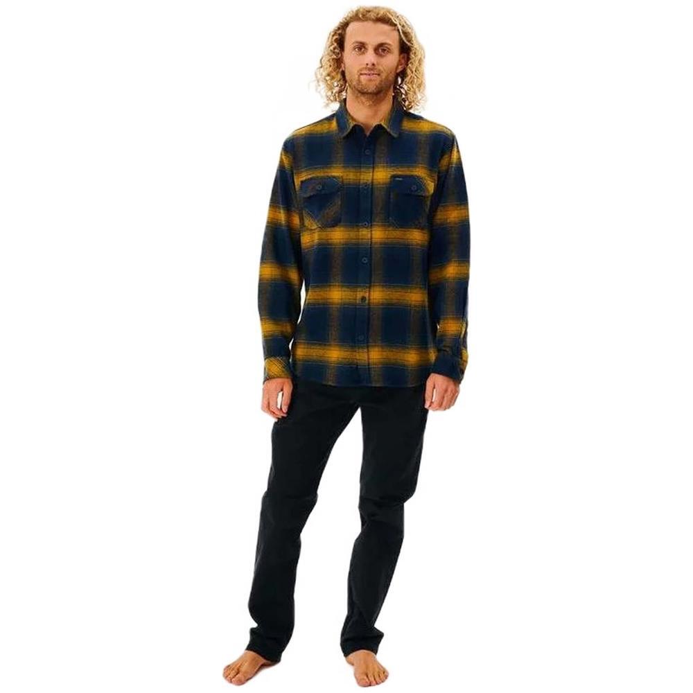 Chemise à manches longues homme Rip Curl Count Jaune 5/5