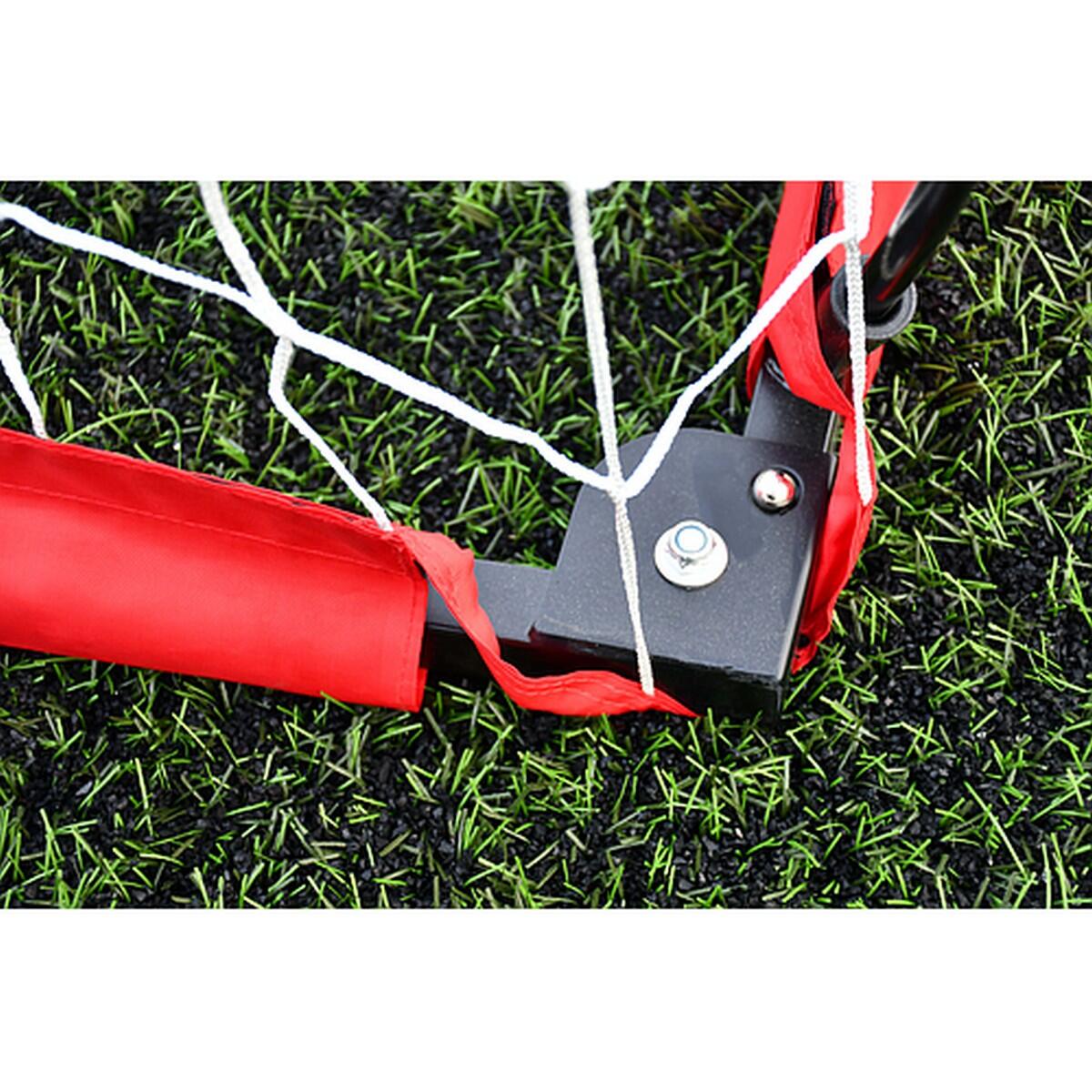 Fußballtor "Pro Flexi" Glasfaser, Stahl Damen und Herren Rot/Weiß/Schwarz 3/4