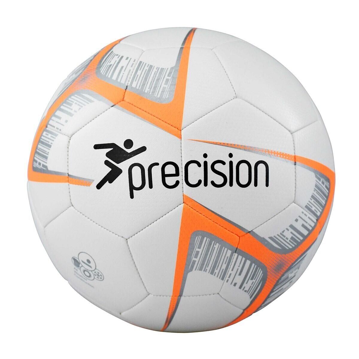 PRECISION Fusion Lite Football (White/Orange/Black)