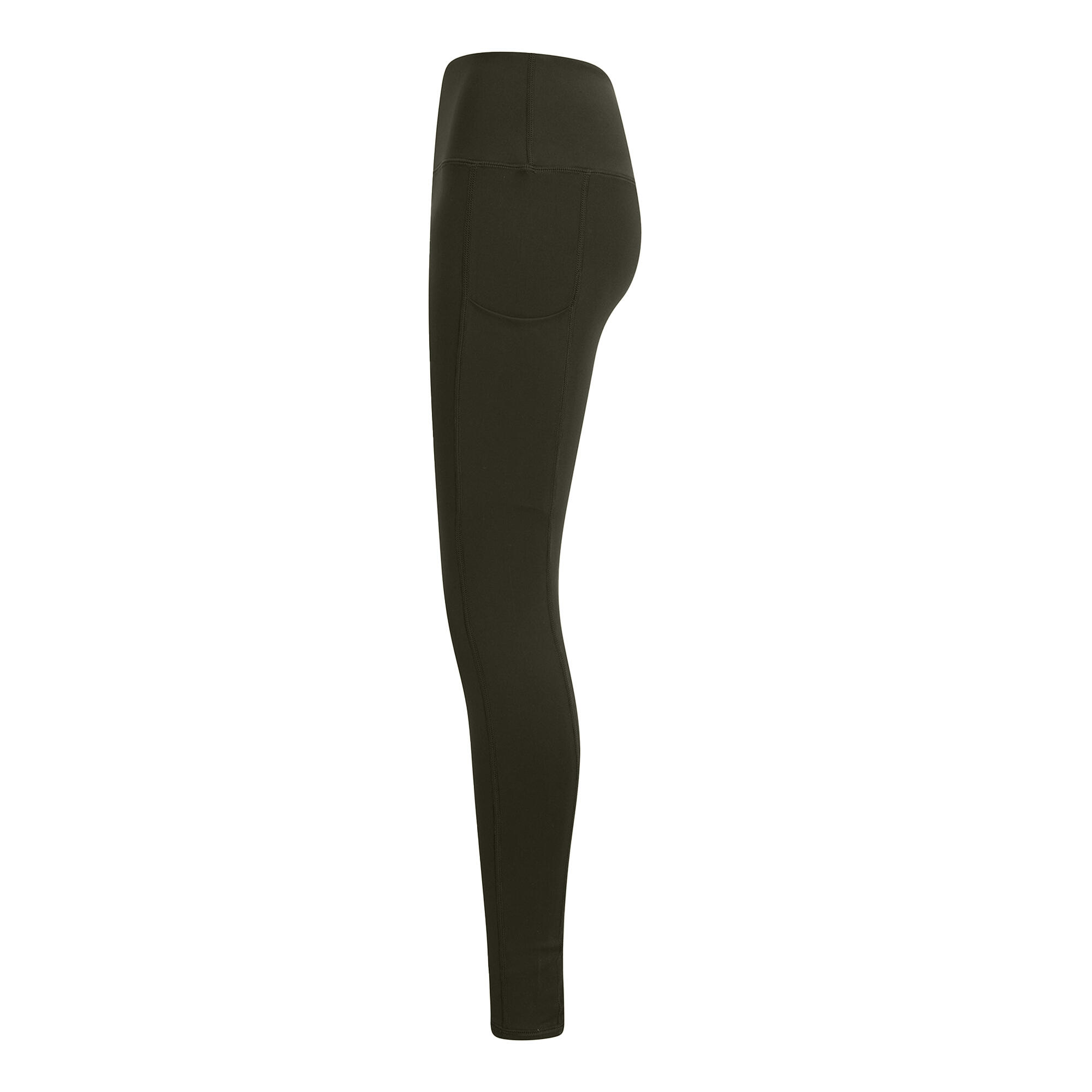 Womens/Ladies Core Leggings (Olive Green) 3/3