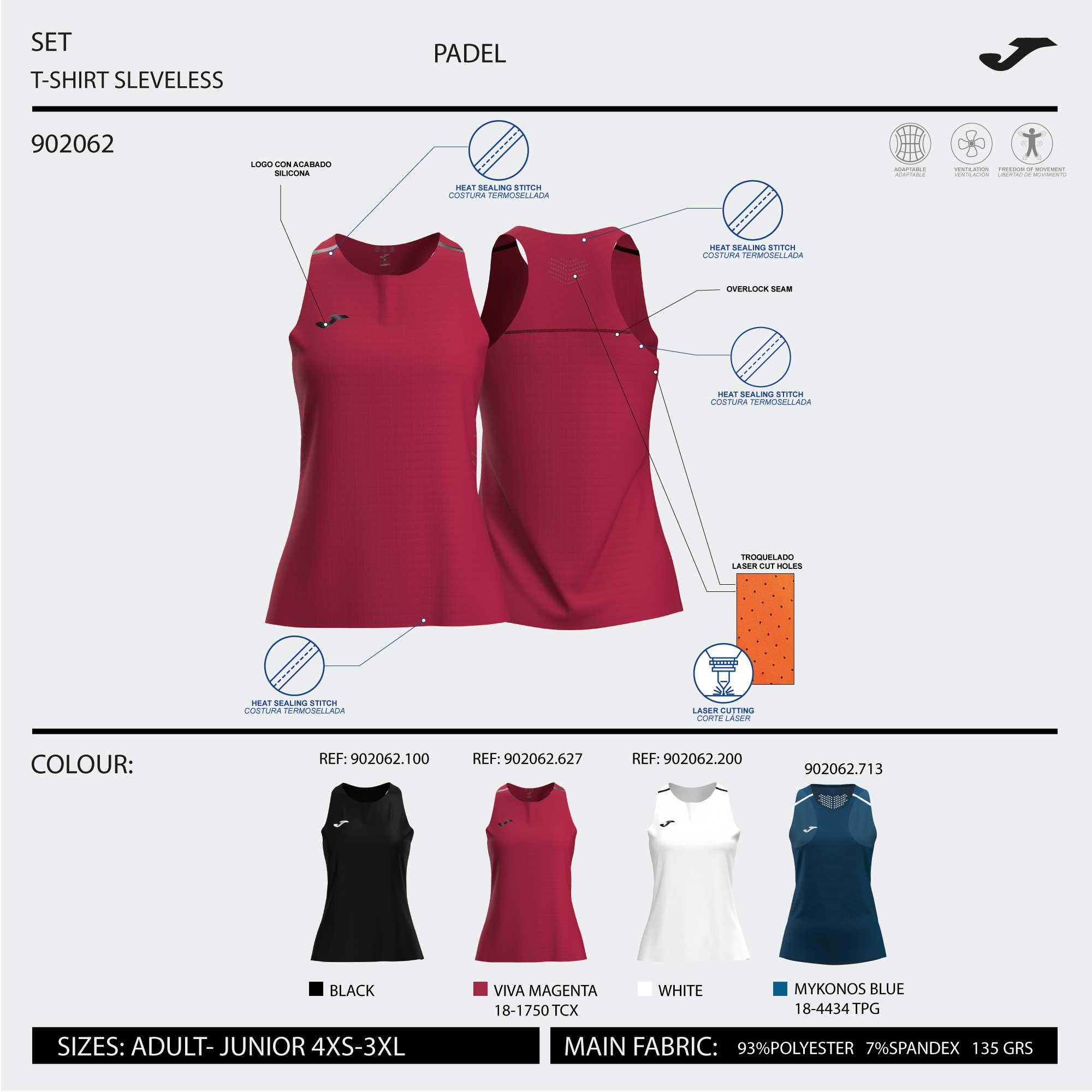 Koszulka tenisowa damska Joma Ranking Tank Top W 2/5