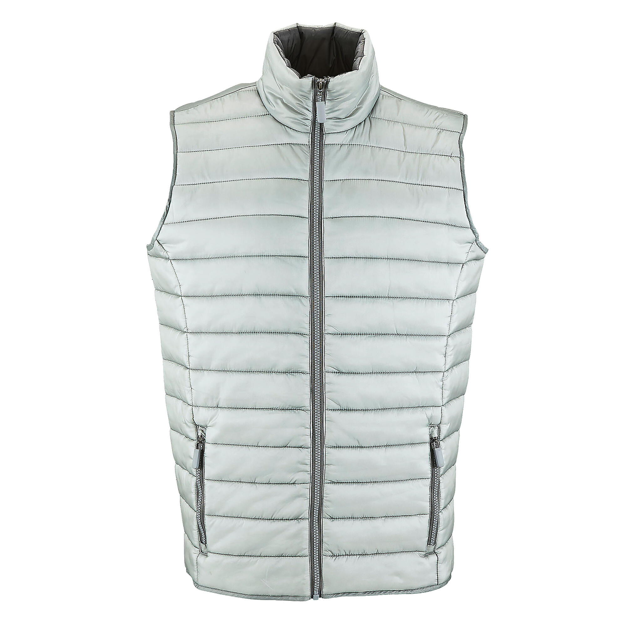 SOL'S Mens Wave Padded Water Repellent Bodywarmer/Gilet (Metal Grey)
