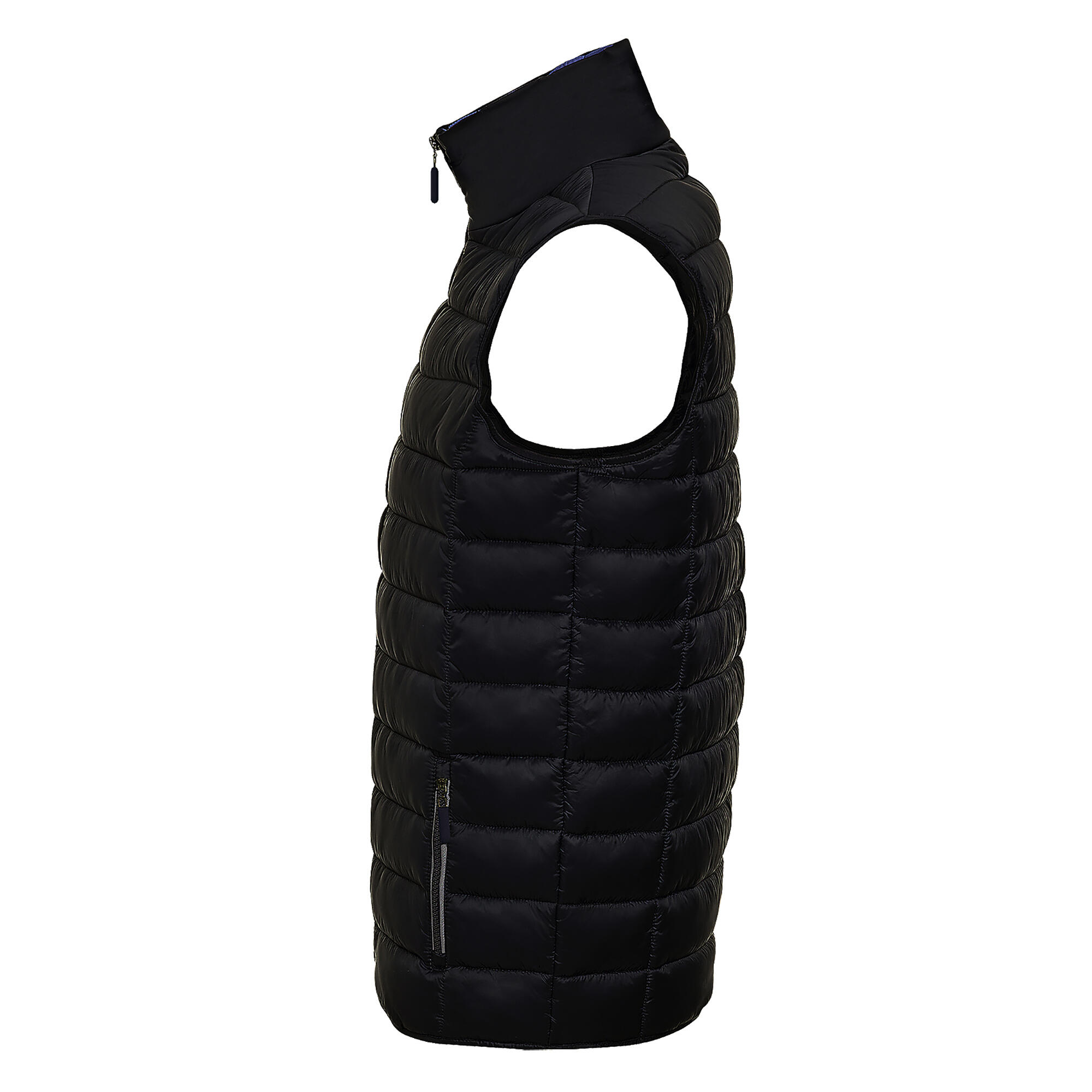 Mens Wave Stepp BodywarmerWeste wasserabweisende Herren Schwarz 3/4