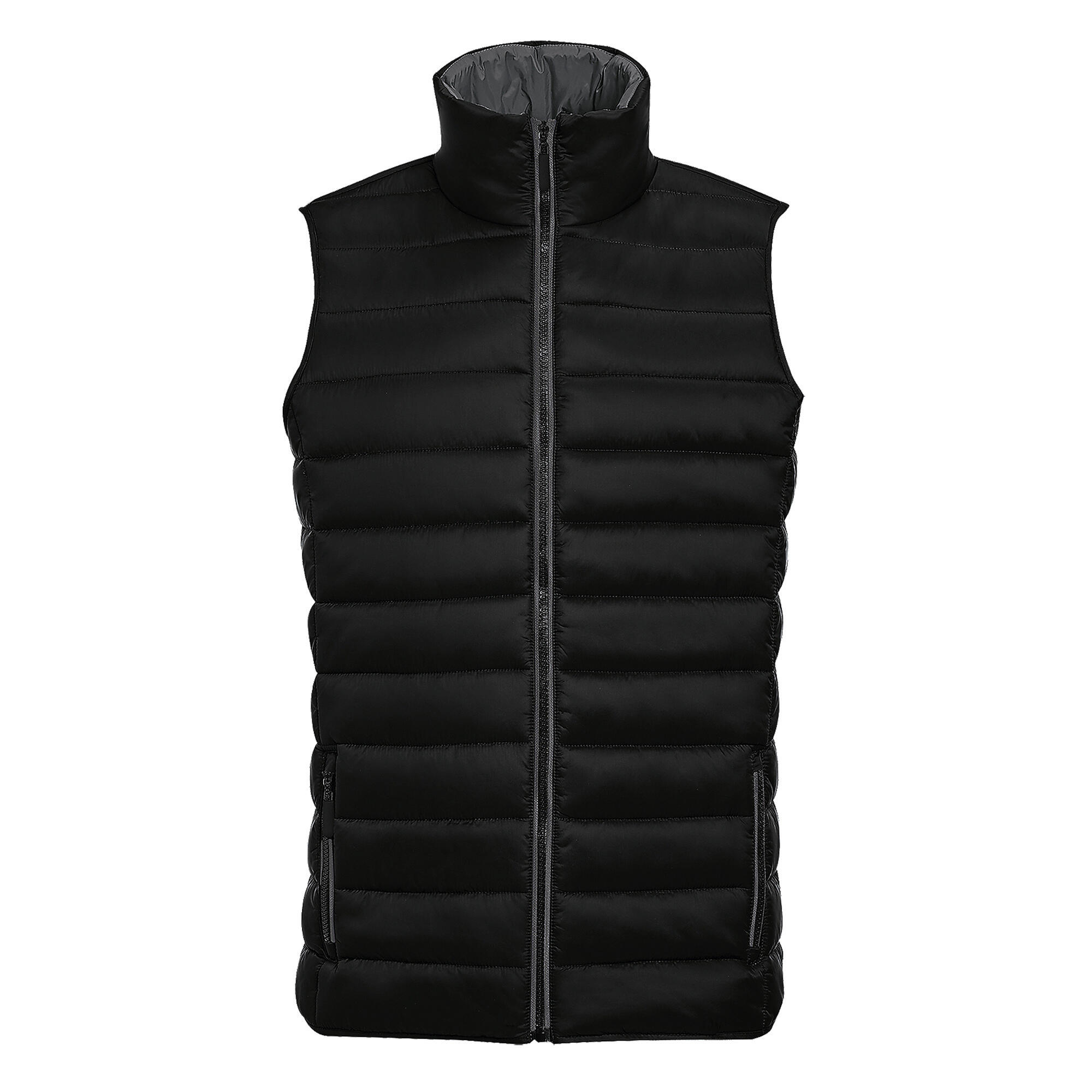 SOL'S Mens Wave Padded Water Repellent Bodywarmer/Gilet (Black)