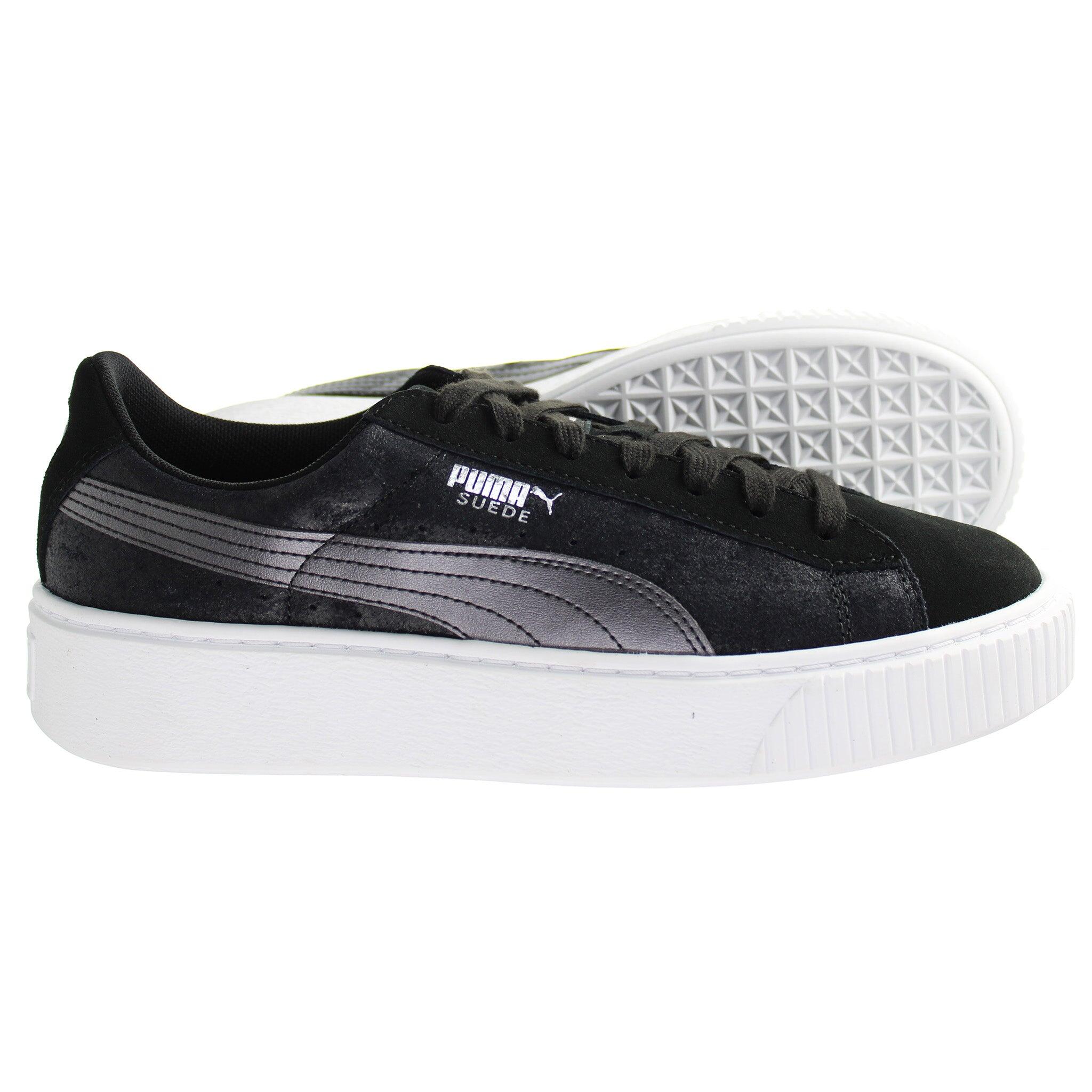 Chaussures Suede Platform Safari Wn's Noir - 364594-03 4/5