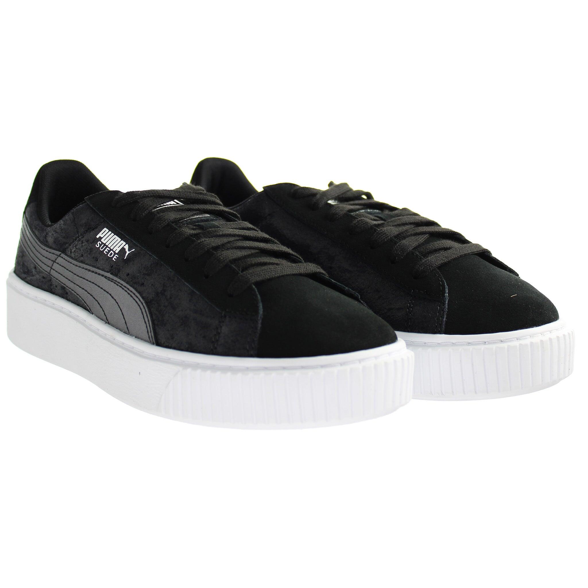 Chaussures Suede Platform Safari Wn's Noir - 364594-03 3/5