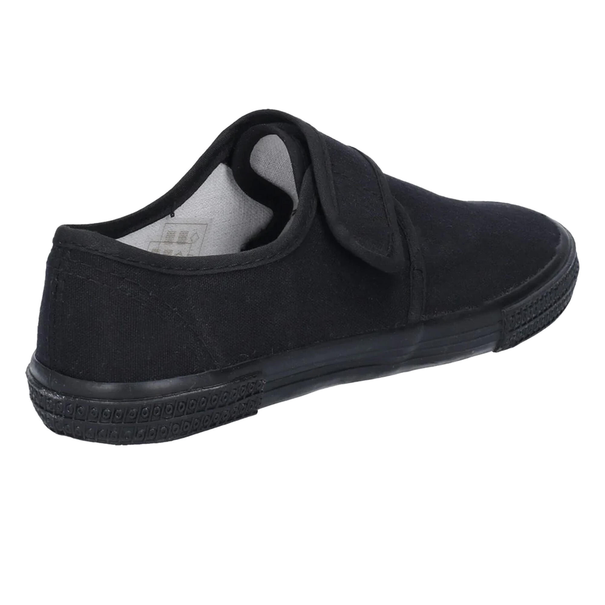 CSG99248 Kinder Turnschuhe mit Klettverschluss Jungen Schwarz 2/4