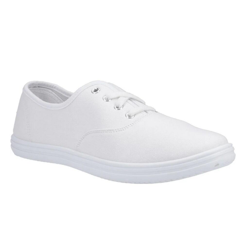 MIRAK 204/ASG14 LaceUp Plimsolls / Mens Trainers / Lace Plimsolls (White)
