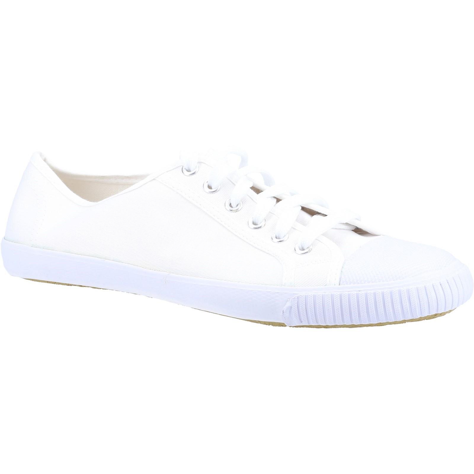 Unisex Adult Toe Cap Plimsolls (White)
