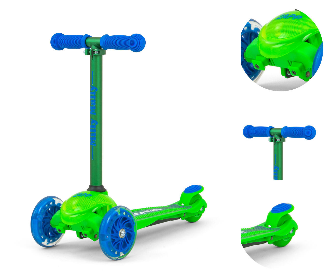 Milly Mally Scooter Zapp Green 4/5