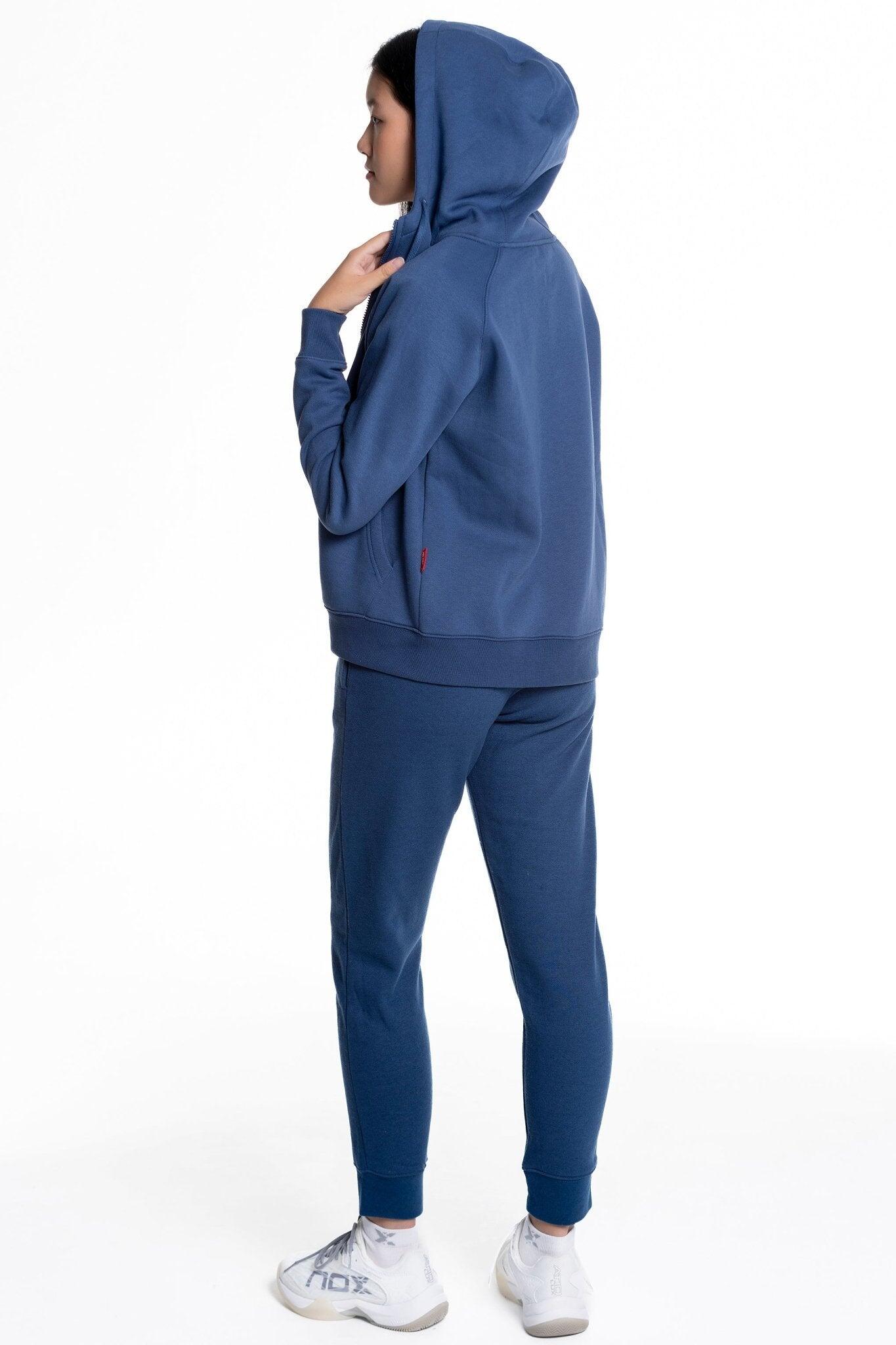 Felpa Cappuccio Nox Basic Blu Navy Donna T21hsucaazm 5/5
