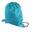 Turnbeutel mit Kordelzug Damen und Herren Cyanblau