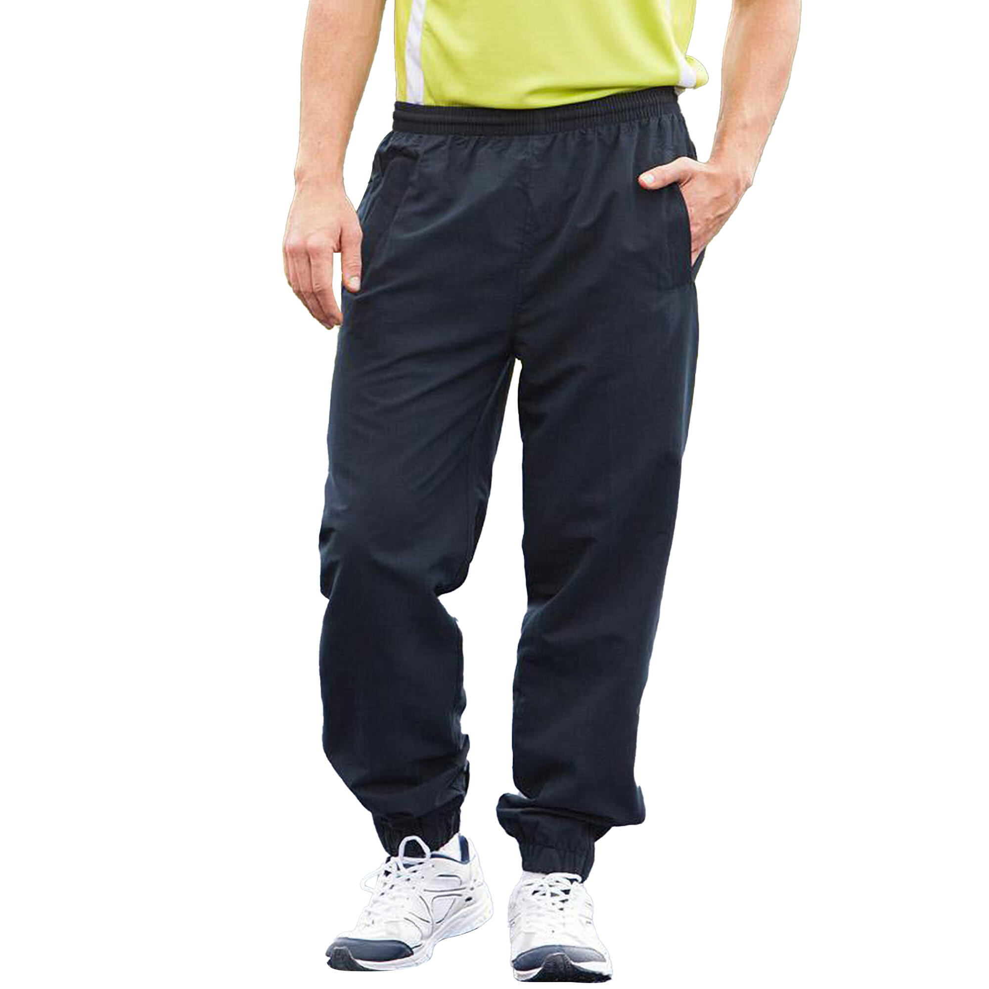 Mens Sports Lined Tracksuit Bottoms / Jog Pants (Navy) 2/4