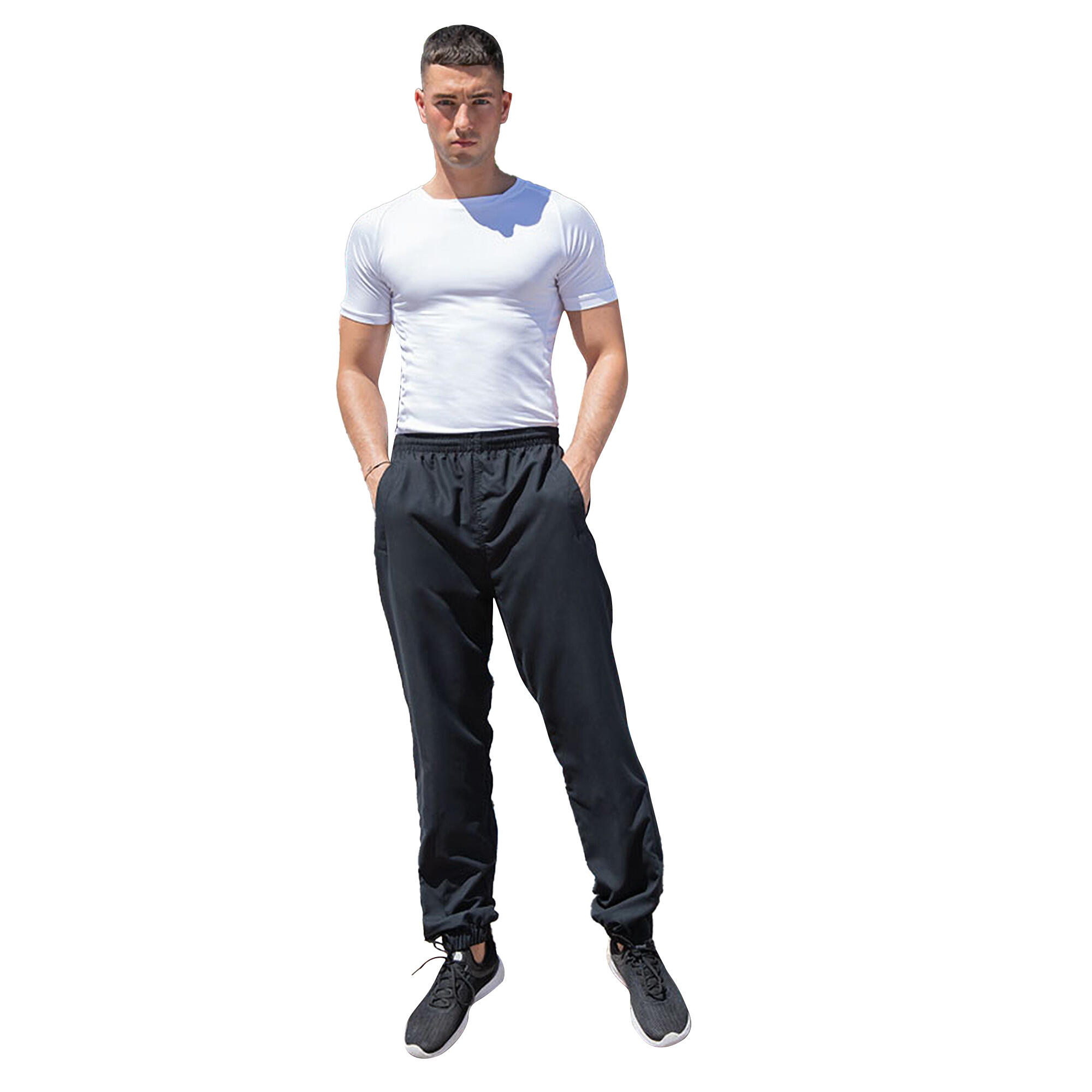 Tombo Pantalon De Jogging Hommes (Noir) 3/4