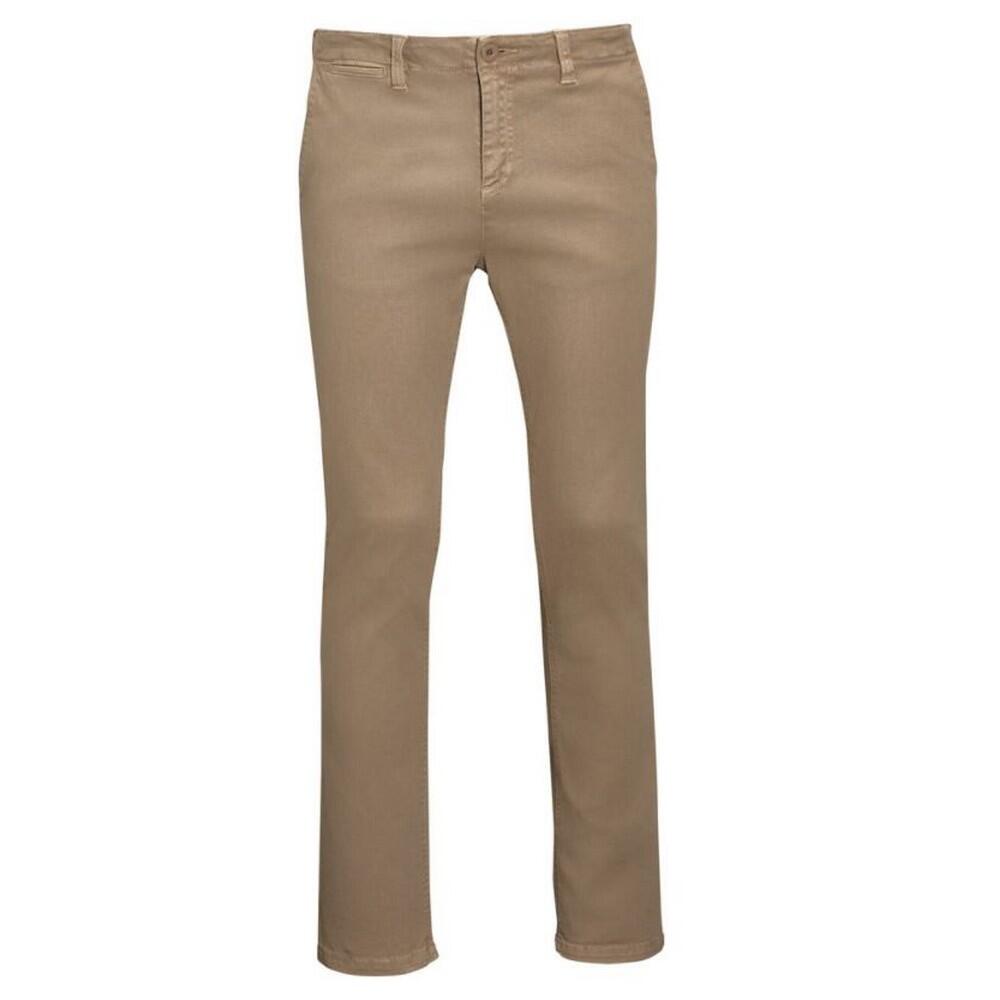 SOL'S Mens Jules Chino Trousers (Chestnut)