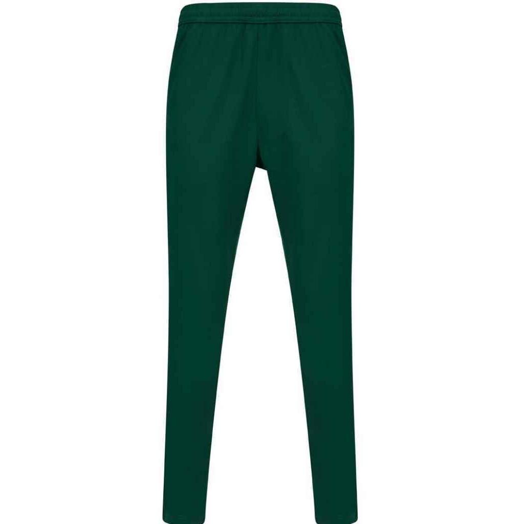 FINDEN & HALES Mens Knitted Tracksuit Pants (Bottle Green/White)