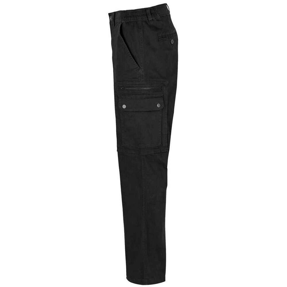 Pantaloni Cargo Uomo SOLS Docker Nero 2/3