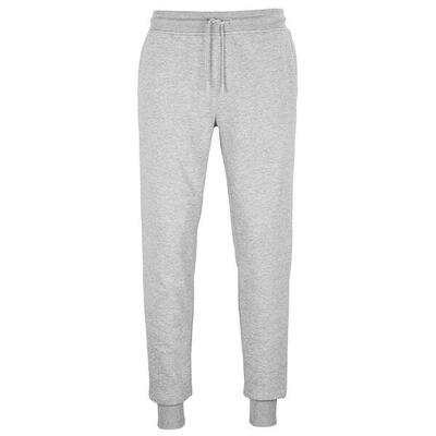 Unisex jumbo fleece gemêleerde joggingbroek voor volwassenen (grijze melange)