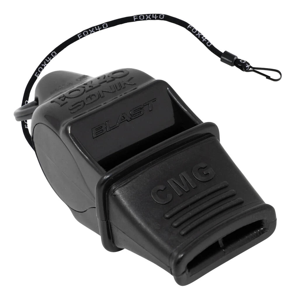 Sonik Blast Whistle and Lanyard (Black) 2/4