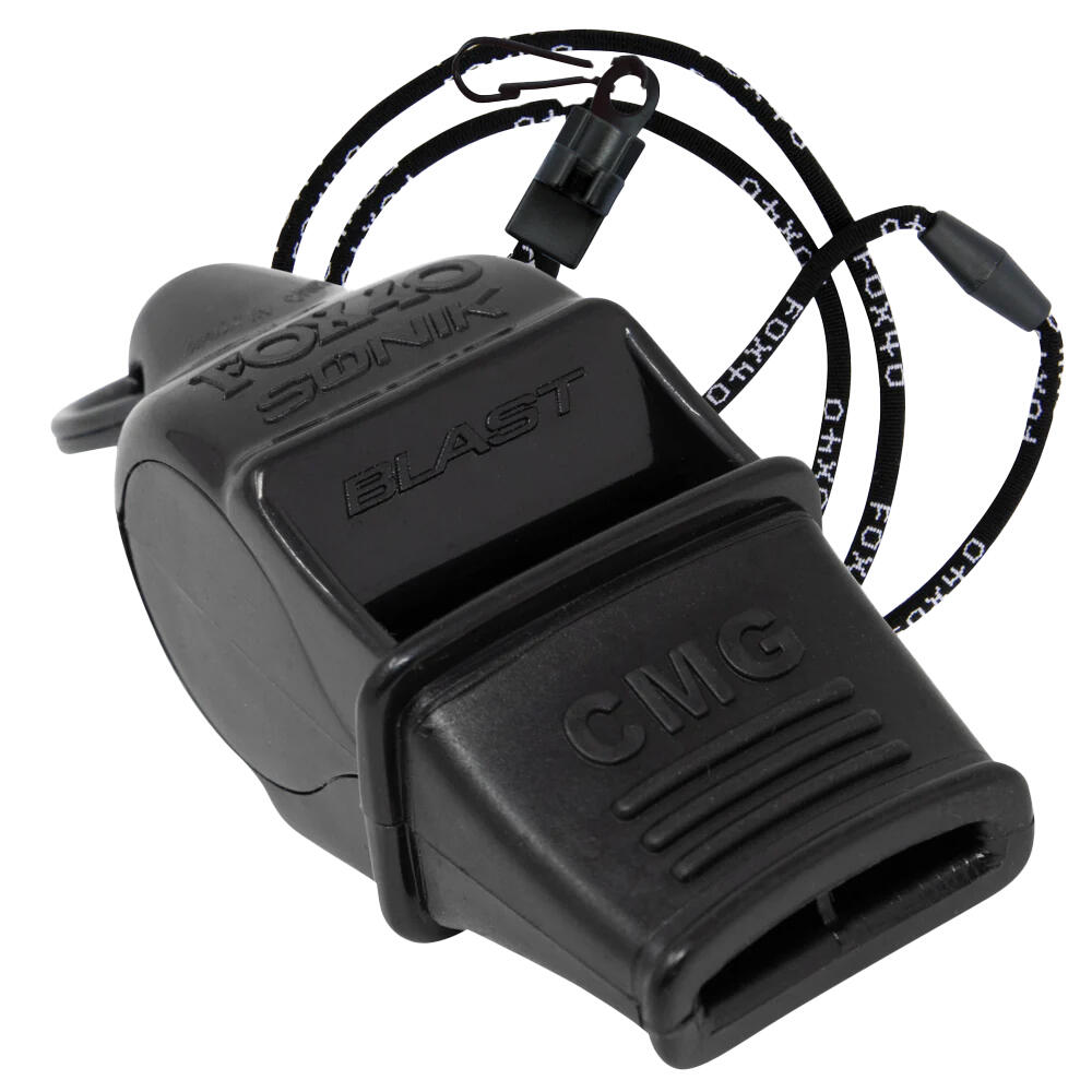 Sonik Blast Whistle and Lanyard (Black) 3/4